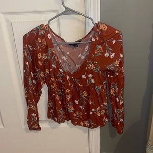 american eagle floral blouse